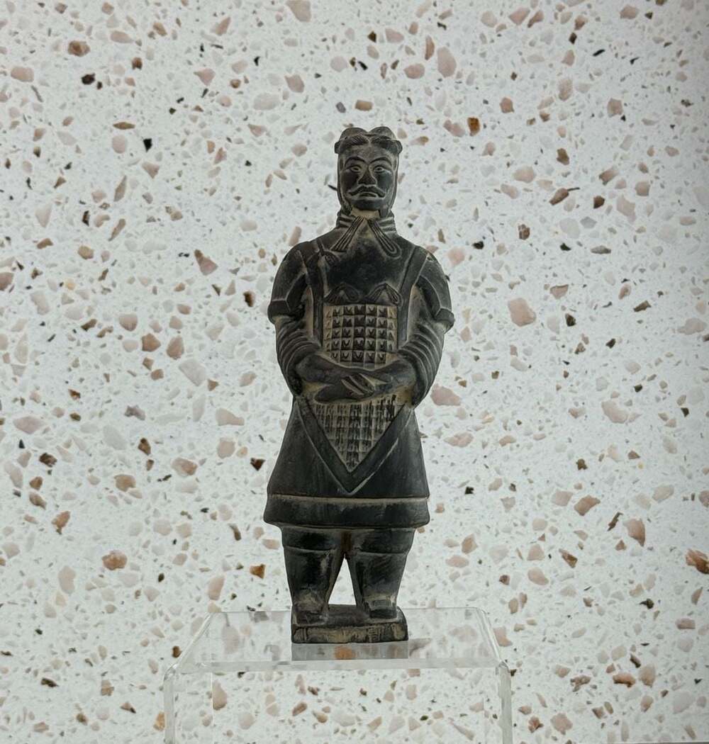 Vintage 8” Chinese Terracotta Warrior Figurine Statue